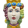 Melting Pot - Testa di Moro Vrouw met Fruit 35cm Melting Pot - Testa di Moro Vrouw met Fruit 35cm