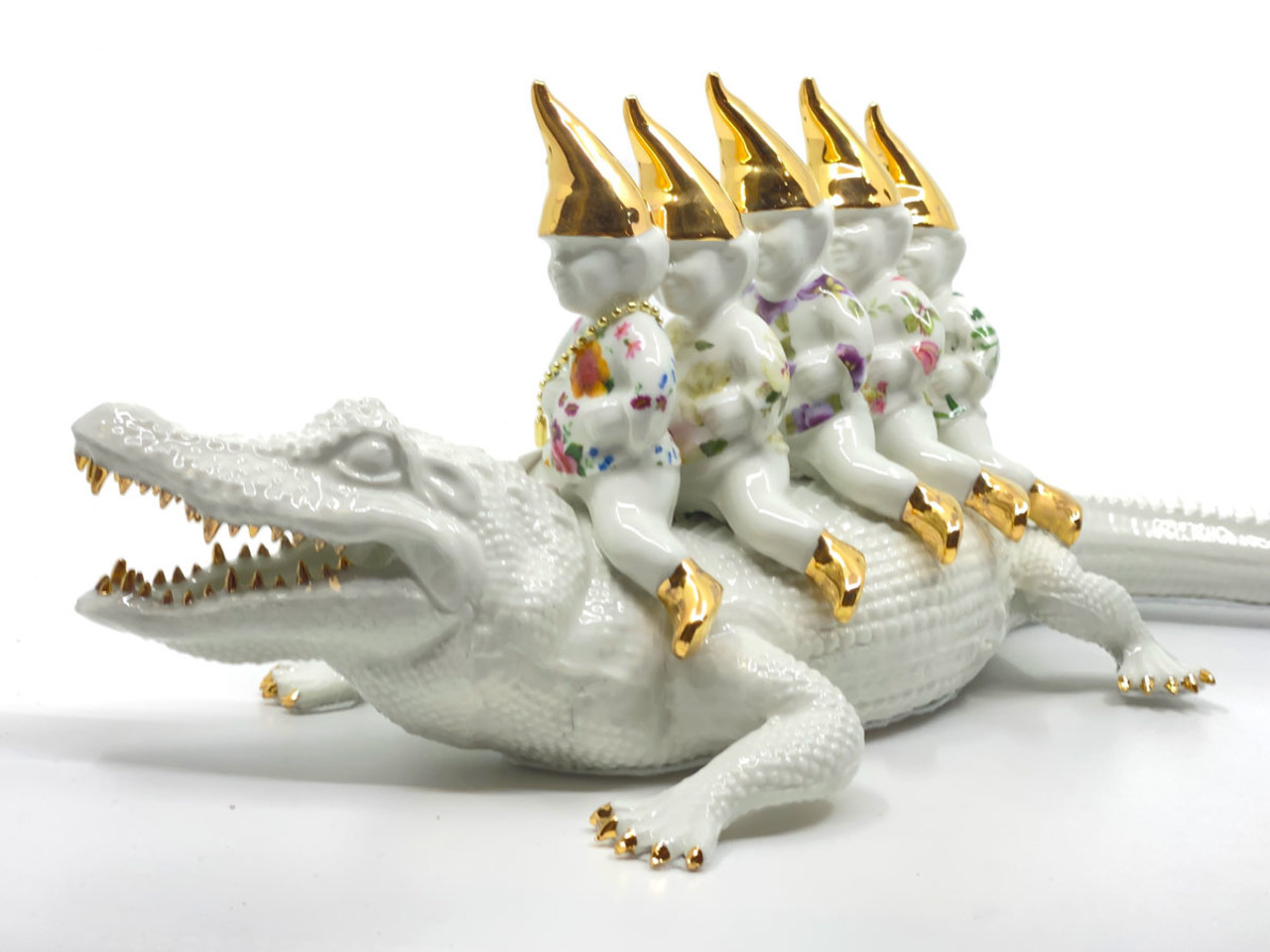 Lammers en Lammers - Born To Be Wild Bloemen met Gouden Mutsen 18x52cm Lammers en Lammers - Born To Be Wild Bloemen met Gouden Mutsen 18x52cm