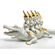 Lammers en Lammers Born To Be Wild Flowerbomb met Gouden Mutsen 18x52cm Lammers en Lammers Born To Be Wild Flowerbomb met Gouden Mutsen 18x52cm