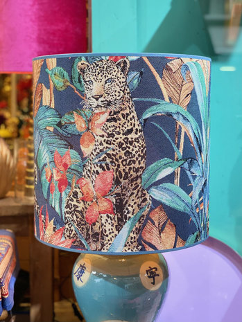 Melting Pot - Lampenkap Luipaard Jungle Night 40x40cm Melting Pot - Lampenkap Luipaard Jungle Night 40x40cm
