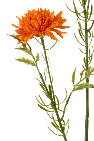 Melting Pot - Kunstbloem Ball Mum Oranje 71cm