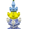 Heinen Tulpenvaas Stapel Blauw Geel Delftsblauw 40cm Heinen Tulpenvaas Stapel Blauw Geel Delftsblauw 40cm