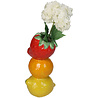 Melting Pot - Vaas Gestapeld Fruit Multicolor 10x8x20cm Melting Pot - Vaas Gestapeld Fruit Multicolor 10x8x20cm