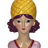 Melting Pot - Vaas Dame Ananas Multicolor 14x12x25cm Melting Pot - Vaas Dame Ananas Multicolor 14x12x25cm