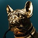 Melting Pot Tafellamp Bulldog Francis Goud 25x15x29cm Melting Pot Tafellamp Bulldog Francis Goud 25x15x29cm
