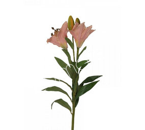 Colmore - Kunstbloem Roze Bloem Lily 88cm Colmore - Kunstbloem Roze Bloem Lily 88cm