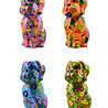 Pomme Pidou Spaarpot Hondje Zittend 2 H21cm in 4 kleuren Pomme Pidou Spaarpot Hondje Zittend 2 H21cm in 4 kleuren