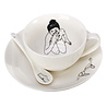 Pols Potten Theeservies Undressed Kop en Schotels (set/4) Pols Potten Theeservies Undressed Kop en Schotels (set/4)