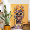 Melting Pot - Schilderij Woman Yellow Sunglasses 100x140cm Melting Pot - Schilderij Woman Yellow Sunglasses 100x140cm