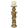 Melting Pot - Kandelaar Luipaard Goud Resin 11x12x36cm Melting Pot - Kandelaar Luipaard Goud Resin 11x12x36cm