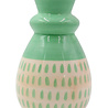 Que Rico Vaas Carolina Radiant Rain Groen L9,5xW9,5xH15cm Que Rico Vaas Carolina Radiant Rain Groen L9,5xW9,5xH15cm