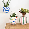 Que Rico Bloempotjes Pippa Planter Multicolor L8,5xW8,5xH7,5cm (set/3) Que Rico Bloempotjes Pippa Planter Multicolor L8,5xW8,5xH7,5cm (set/3)