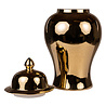 Melting Pot Pot met Deksel / Vaas Xian Porselein Glanzend Goud 20x39cm Melting Pot Pot met Deksel / Vaas Xian Porselein Glanzend Goud 20x39cm
