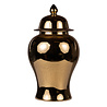 Melting Pot Pot met Deksel / Vaas Xian Porselein Glanzend Goud 20x39cm Melting Pot Pot met Deksel / Vaas Xian Porselein Glanzend Goud 20x39cm