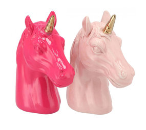 ga werken hulp Aanpassing Vaasjes Unicorn in Fuchsia en Roze met Goud H21cm - Melting Pot Amsterdam