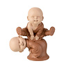 Melting Pot Beeldje Monnikjes Spelend Beige/Bruin H14cm Melting Pot Beeldje Monnikjes Spelend Beige/Bruin H14cm