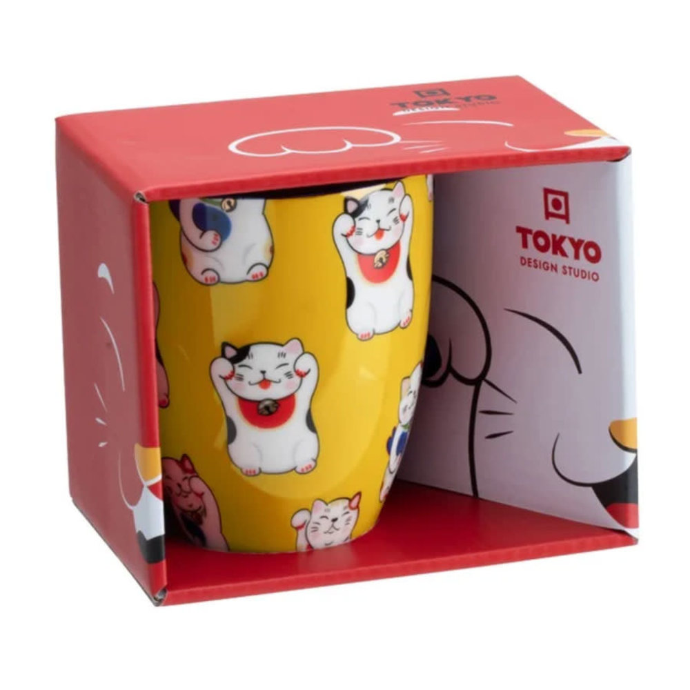 Melting Pot - Mok Kawaii Lucky Cat 380ml in Div. Kleuren Melting Pot - Mok Kawaii Lucky Cat 380ml in Div. Kleuren