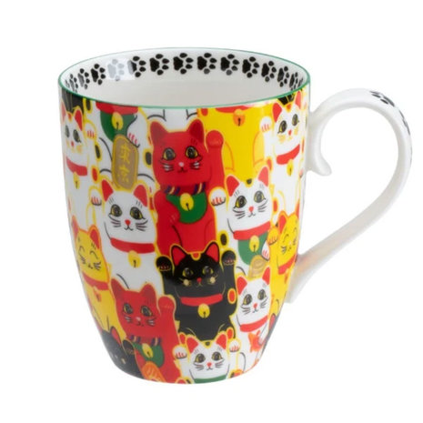 Melting Pot - Mok Kawaii Lucky Cat 380ml in Div. Kleuren Melting Pot - Mok Kawaii Lucky Cat 380ml in Div. Kleuren