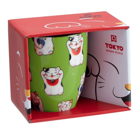 Melting Pot - Mok Kawaii Lucky Cat 380ml in Div. Kleuren Melting Pot - Mok Kawaii Lucky Cat 380ml in Div. Kleuren