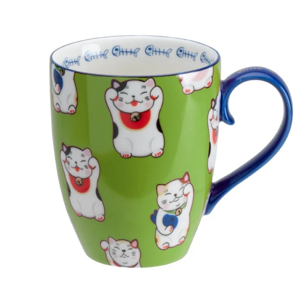 Melting Pot - Mok Kawaii Lucky Cat 380ml in Div. Kleuren Melting Pot - Mok Kawaii Lucky Cat 380ml in Div. Kleuren