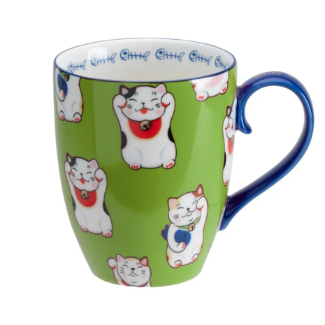 Melting Pot - Mok Kawaii Lucky Cat 380ml in Div. Kleuren Melting Pot - Mok Kawaii Lucky Cat 380ml in Div. Kleuren