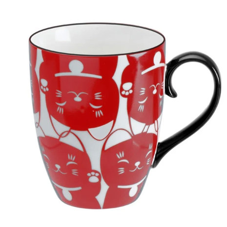 Melting Pot - Mok Kawaii Lucky Cat 380ml in Div. Kleuren Melting Pot - Mok Kawaii Lucky Cat 380ml in Div. Kleuren