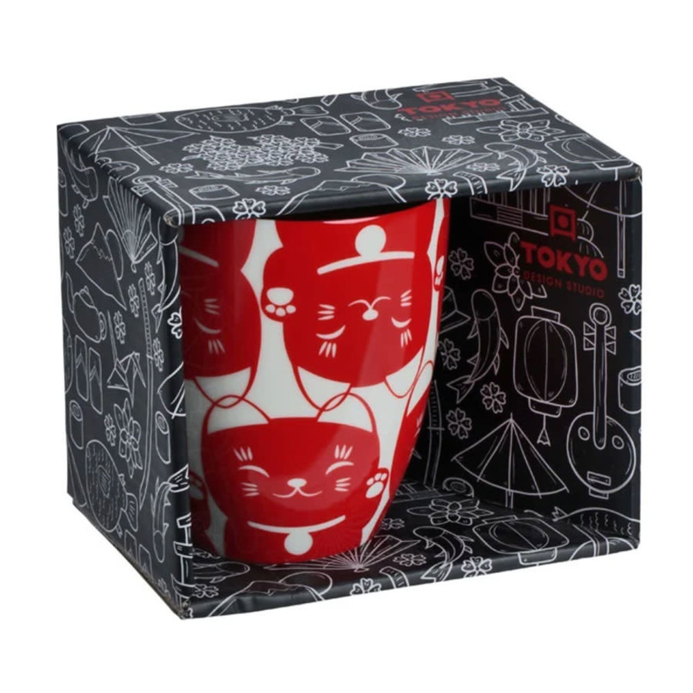 Melting Pot - Mok Kawaii Lucky Cat 380ml in Div. Kleuren Melting Pot - Mok Kawaii Lucky Cat 380ml in Div. Kleuren