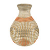 Melting Pot - Vaas met Driehoeken Zeegras gemaakt van Raffia H33xB27cm Melting Pot - Vaas met Driehoeken Zeegras gemaakt van Raffia H33xB27cm