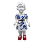 Lammers en Lammers - Jannelies met Jurk Delfts Blauw H50cm