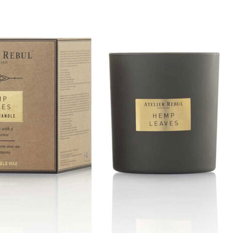Atelier Rebul - Geurkaars Hemp Leaves Kruidig & Houtig 210gr Atelier Rebul - Geurkaars Hemp Leaves Kruidig & Houtig 210gr