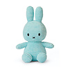 Nijntje / Miffy Nijntje Zittend Corduroy Turquoise 23cm Nijntje / Miffy Nijntje Zittend Corduroy Turquoise 23cm