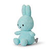 Nijntje / Miffy Nijntje Zittend Corduroy Turquoise 23cm Nijntje / Miffy Nijntje Zittend Corduroy Turquoise 23cm