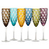 Champagneglazen Blocks Multicolor 7x24cm set van 6 Champagneglazen Blocks Multicolor 7x24cm set van 6