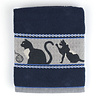 Bunzlau Castle Handdoek Katten Donker Blauw 53x60cm Bunzlau Castle Handdoek Katten Donker Blauw 53x60cm