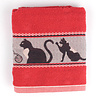Bunzlau Castle Handdoek Katten Rood 53x60cm Bunzlau Castle Handdoek Katten Rood 53x60cm