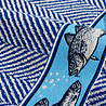 Bunzlau Castle Handdoek Vissen Koninklijk Blauw 53x60cm Bunzlau Castle Handdoek Vissen Koninklijk Blauw 53x60cm