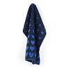 Bunzlau Castle Handdoek Hartjes Donker Blauw 53x60cm Bunzlau Castle Handdoek Hartjes Donker Blauw 53x60cm