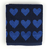 Bunzlau Castle Handdoek Hartjes Donker Blauw 53x60cm Bunzlau Castle Handdoek Hartjes Donker Blauw 53x60cm