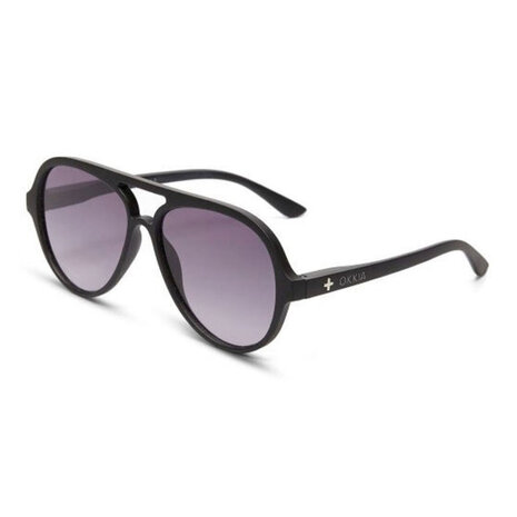 Okkia - Zonnebril ALESSIO Aviator Black met Donkere Gradient Lenzen en Veerpoten OK021-BK Okkia - Zonnebril ALESSIO Aviator Black met Donkere Gradient Lenzen en Veerpoten OK021-BK