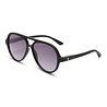 Okkia - Zonnebril ALESSIO Aviator Black met Donkere Gradient Lenzen en Veerpoten OK021-BK Okkia - Zonnebril ALESSIO Aviator Black met Donkere Gradient Lenzen en Veerpoten OK021-BK