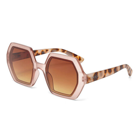 Okkia - Zonnebril EMMA Hexagon Pink Havana OK015-PH