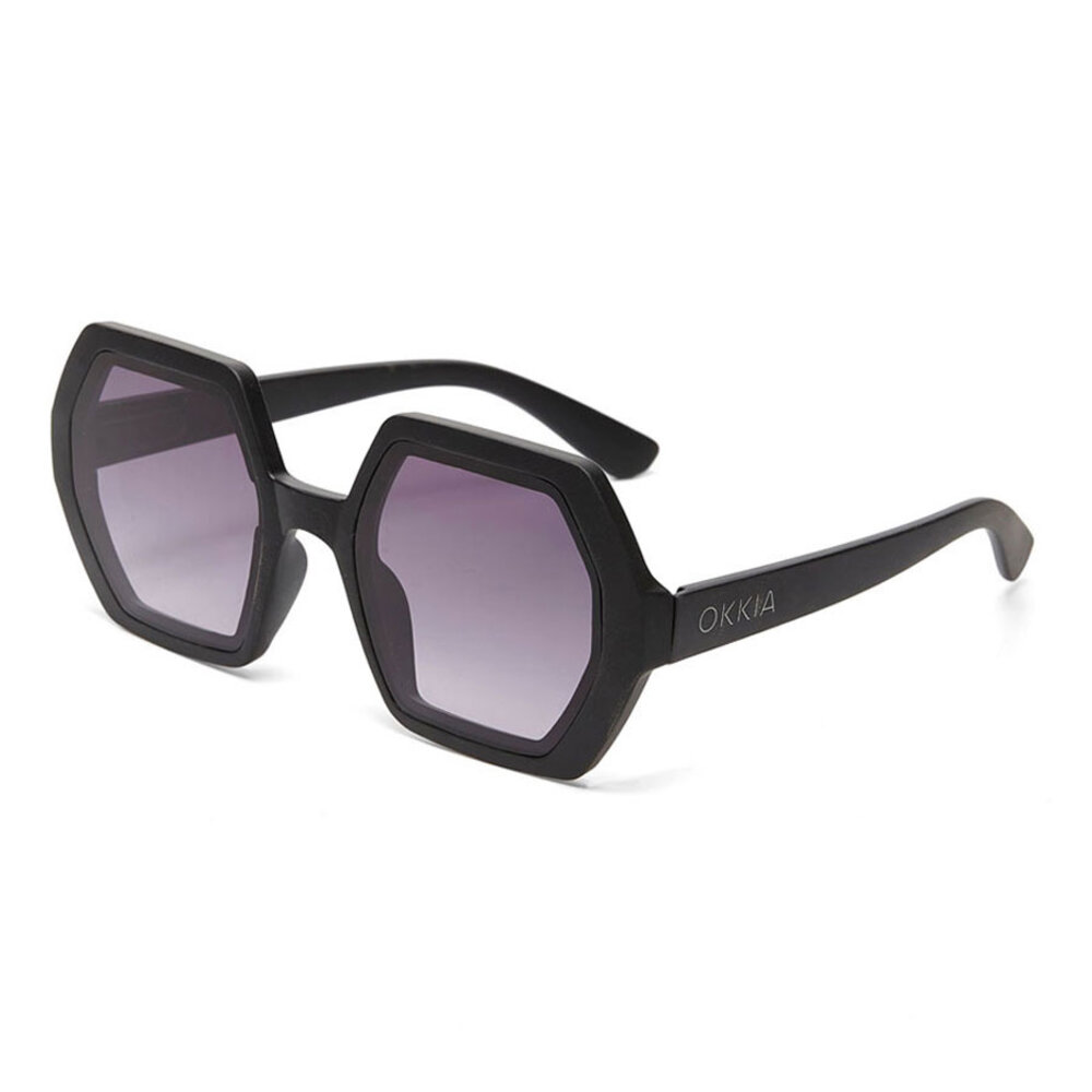 Okkia - Zonnebril EMMA Hexagon Black OK015-BK