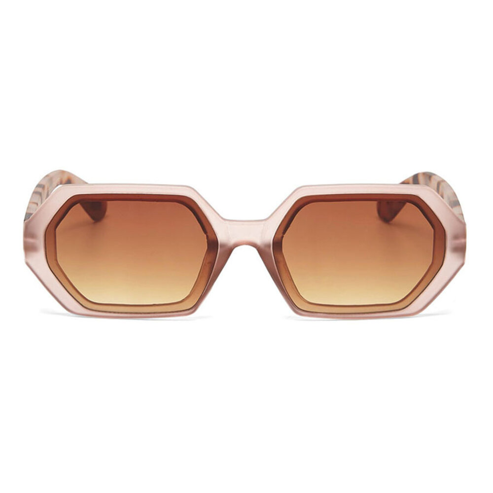 Okkia - Zonnebril ANDREA Small Hexagon Pink Havana OK022-PH