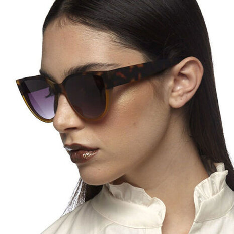 Okkia - Zonnebril SILVIA Cat-Eye Havana Yellow OK020-HY Okkia - Zonnebril SILVIA Cat-Eye Havana Yellow OK020-HY