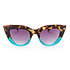 Zonnebril CLAUDIA Big Cat-Eye Havana Blue OK013-HB Zonnebril CLAUDIA Big Cat-Eye Havana Blue OK013-HB