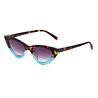 Okkia ZonnebrilAdriana Small Cat Eye Havana Blauw OK011-HB Okkia ZonnebrilAdriana Small Cat Eye Havana Blauw OK011-HB