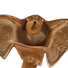 Melting Pot Wandhaak Olifant Goud Aluminium 18x19cm Melting Pot Wandhaak Olifant Goud Aluminium 18x19cm