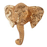 Melting Pot Wandhaak Olifant Goud Aluminium 18x19cm Melting Pot Wandhaak Olifant Goud Aluminium 18x19cm