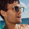 Le Specs Zonnebril Le Sustain Whiptrash Sand Aqua Blue Mono Lens LSU2229607 Le Specs Zonnebril Le Sustain Whiptrash Sand Aqua Blue Mono Lens LSU2229607