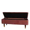 Melting Pot - Bankje Baroque Roze met Opbergruimte 42x120x42cm Melting Pot - Bankje Baroque Roze met Opbergruimte 42x120x42cm